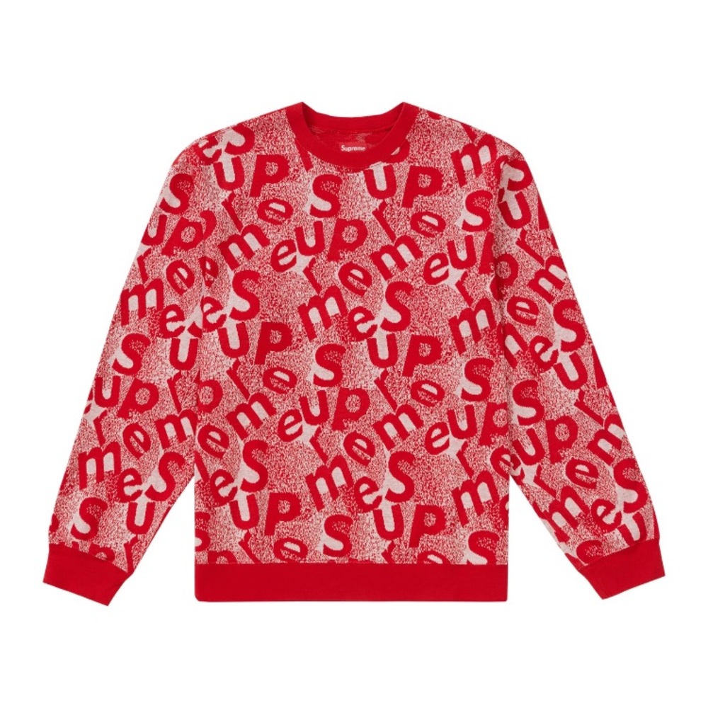 Supreme scatter text crewneck